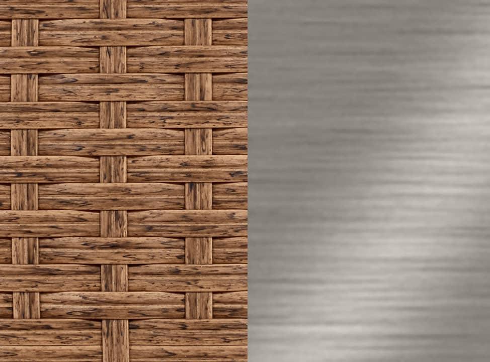 Gegenüberstellung Kunststoff- und Metalloberfläche