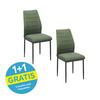 Stuhl Ratford - Schwarz/Grün, LIFESTYLE, Textil/Metall (44/96/58cm) - Livetastic