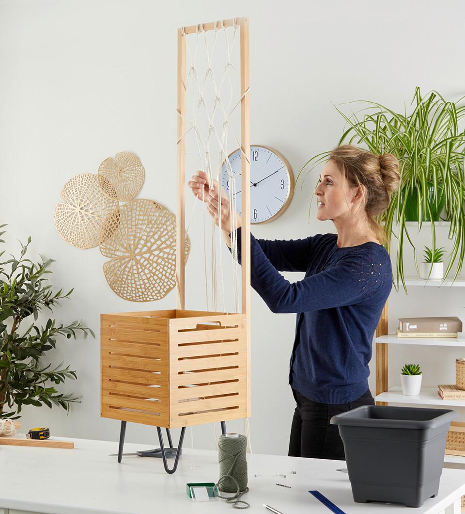 DIY kvetináč na terasu v boho štýle, postup výroby 7