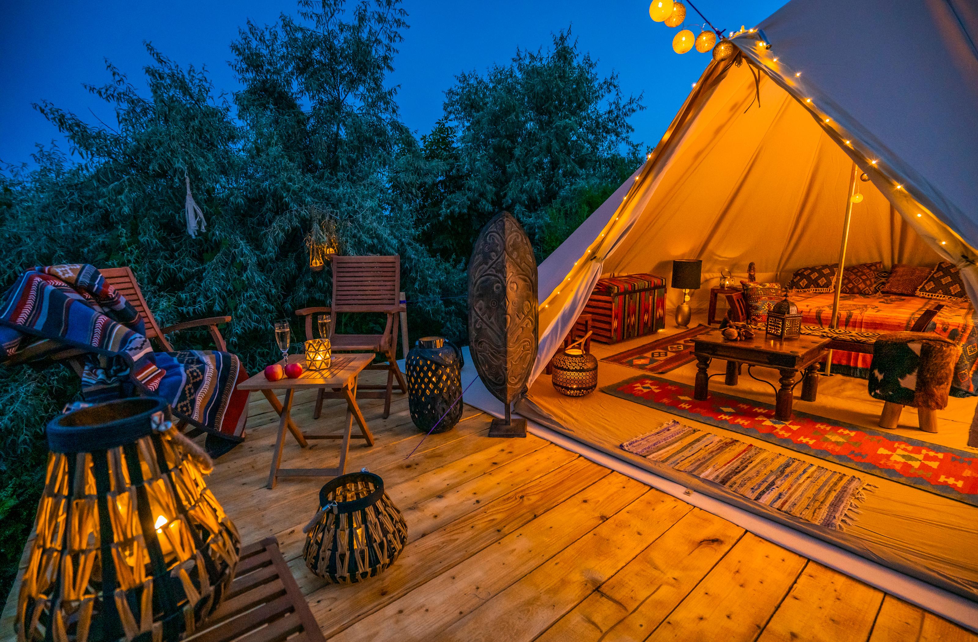 netradičná dovolenka, glamping