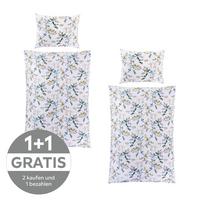 Reneforcé-Bettwäsche 140x200 cm Marika Blau/Grün/Weiß - Blau/Weiß, ROMANTIK / LANDHAUS, Textil (140/200cm) - James Wood