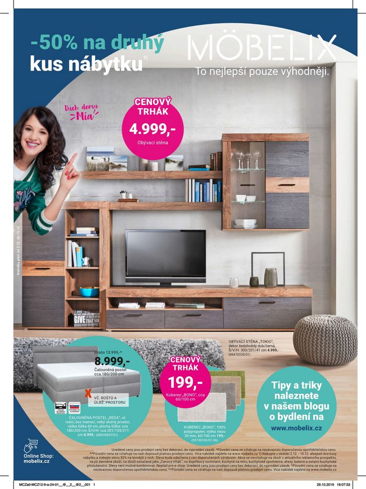 -50% na druhý kus nábytku
