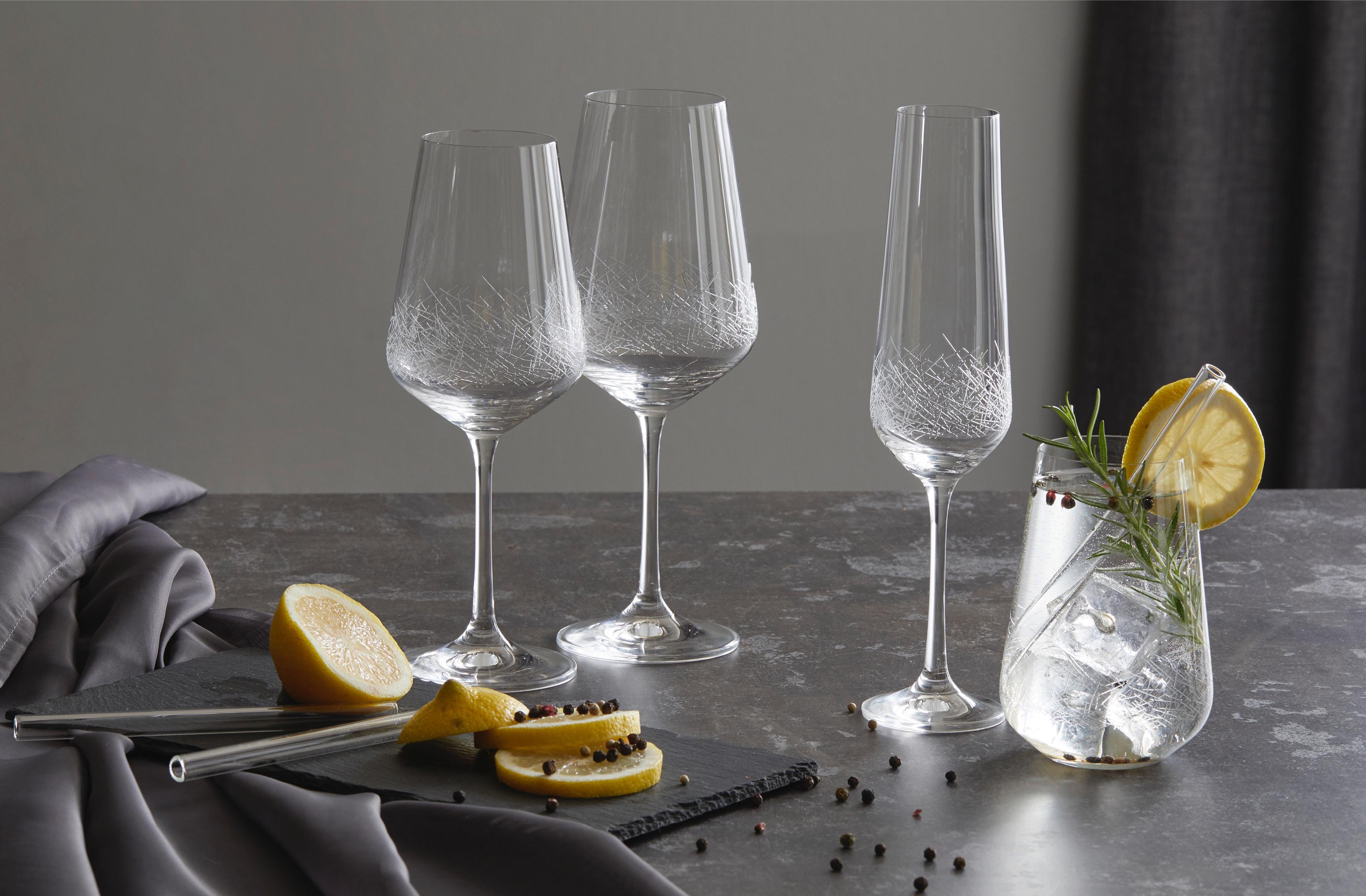 trendová jedáleň, súprava pohárov crystal chic