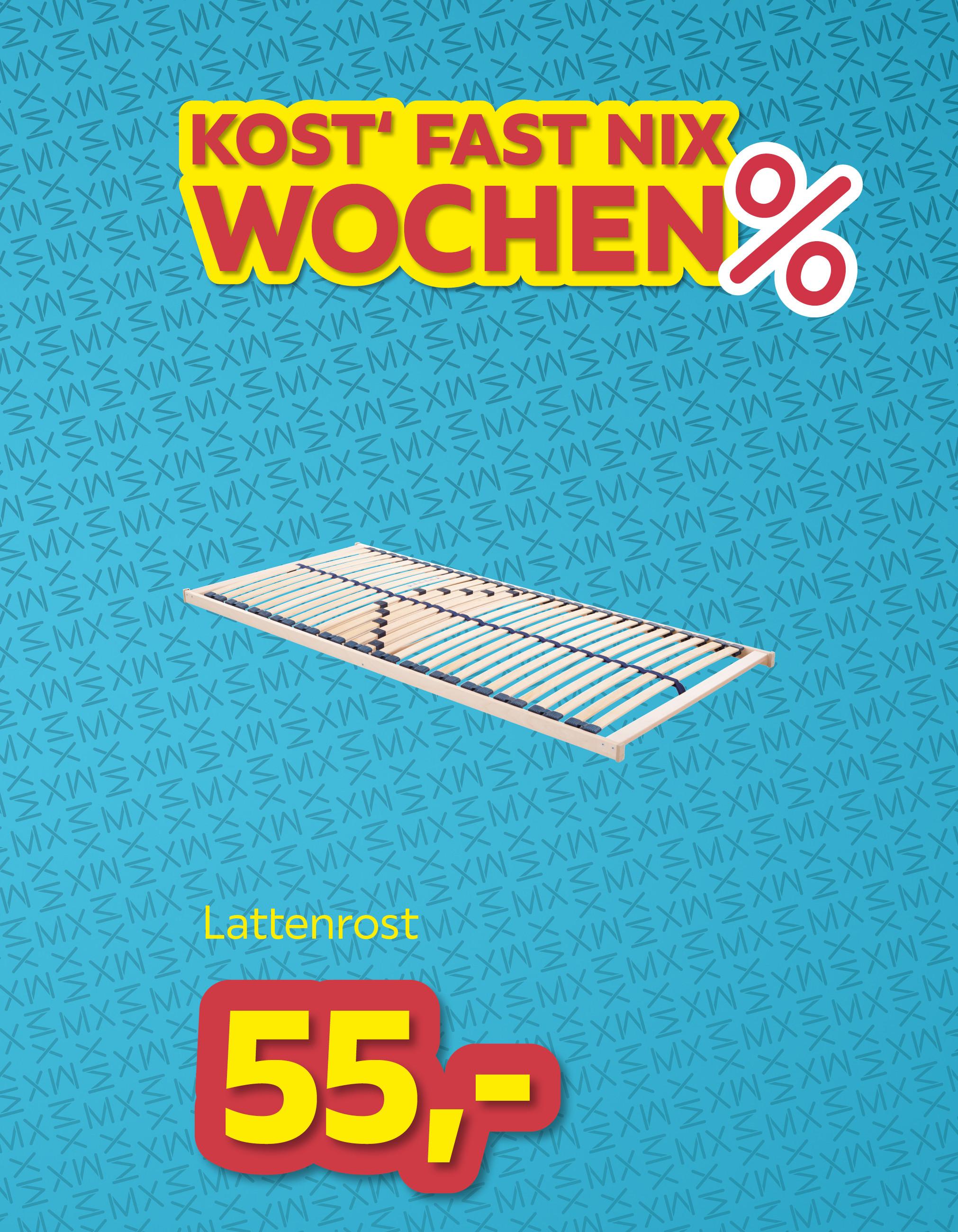 Kost fast nix Wochen Lattenrost um € 55,-