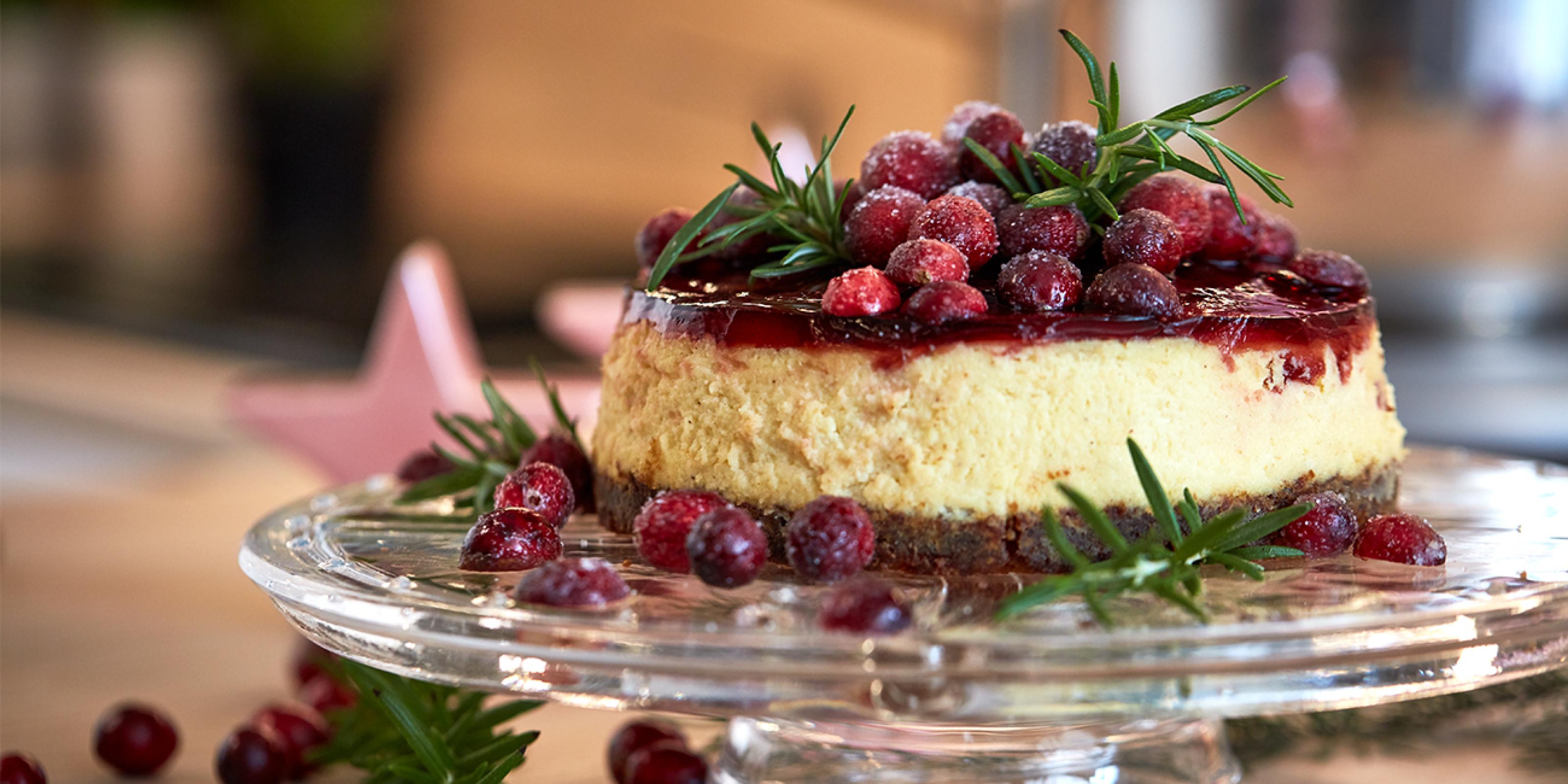 Cheesecake s brusínkami