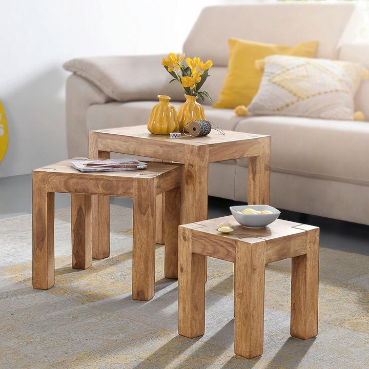drevené stolíky do obývačky