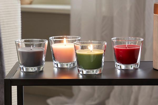 Kerzen im Glas