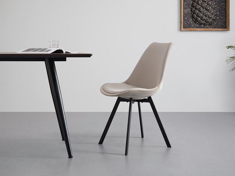 béžová jedálenská stolička