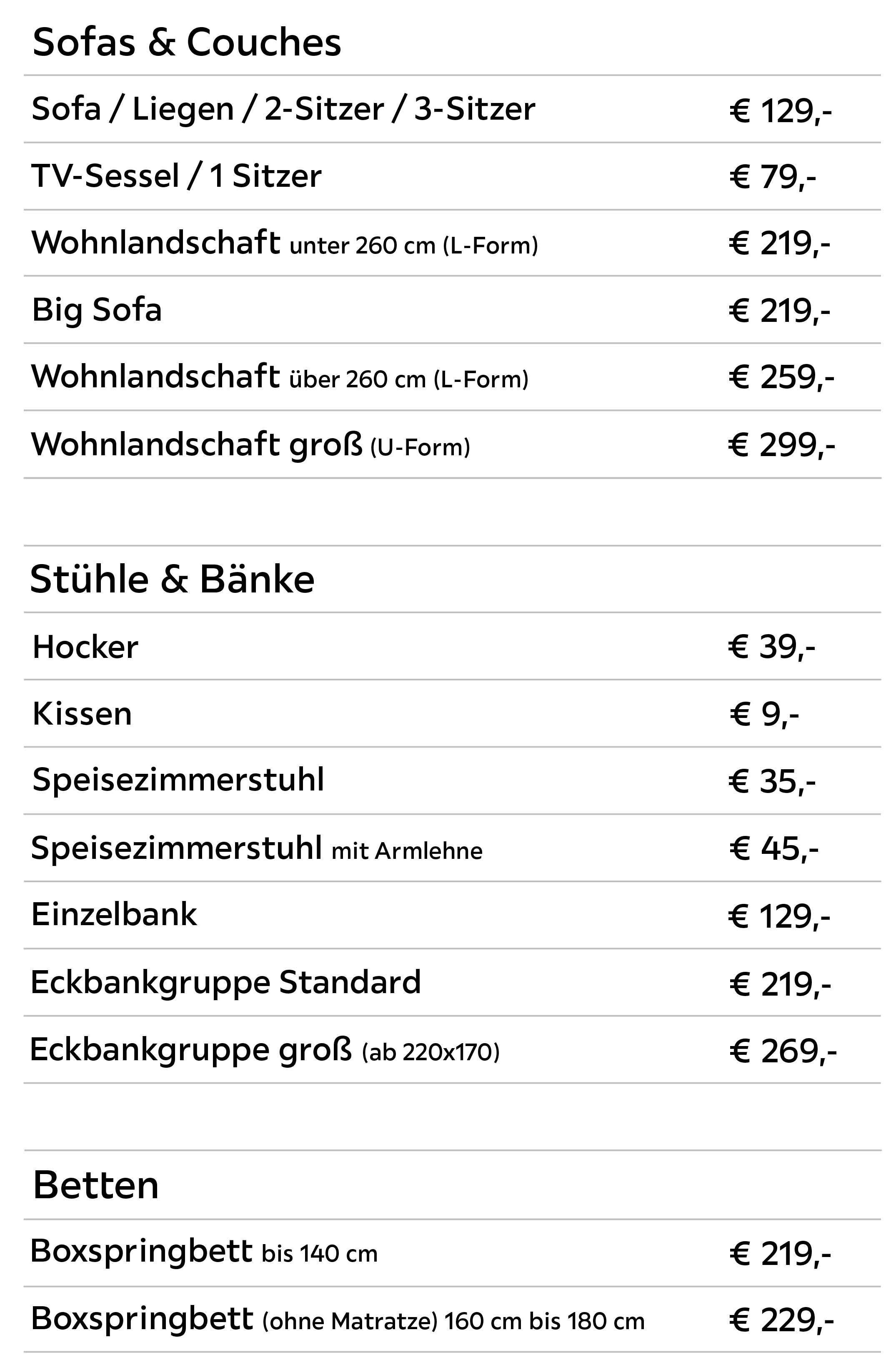 Fleckschutzpreise 2026