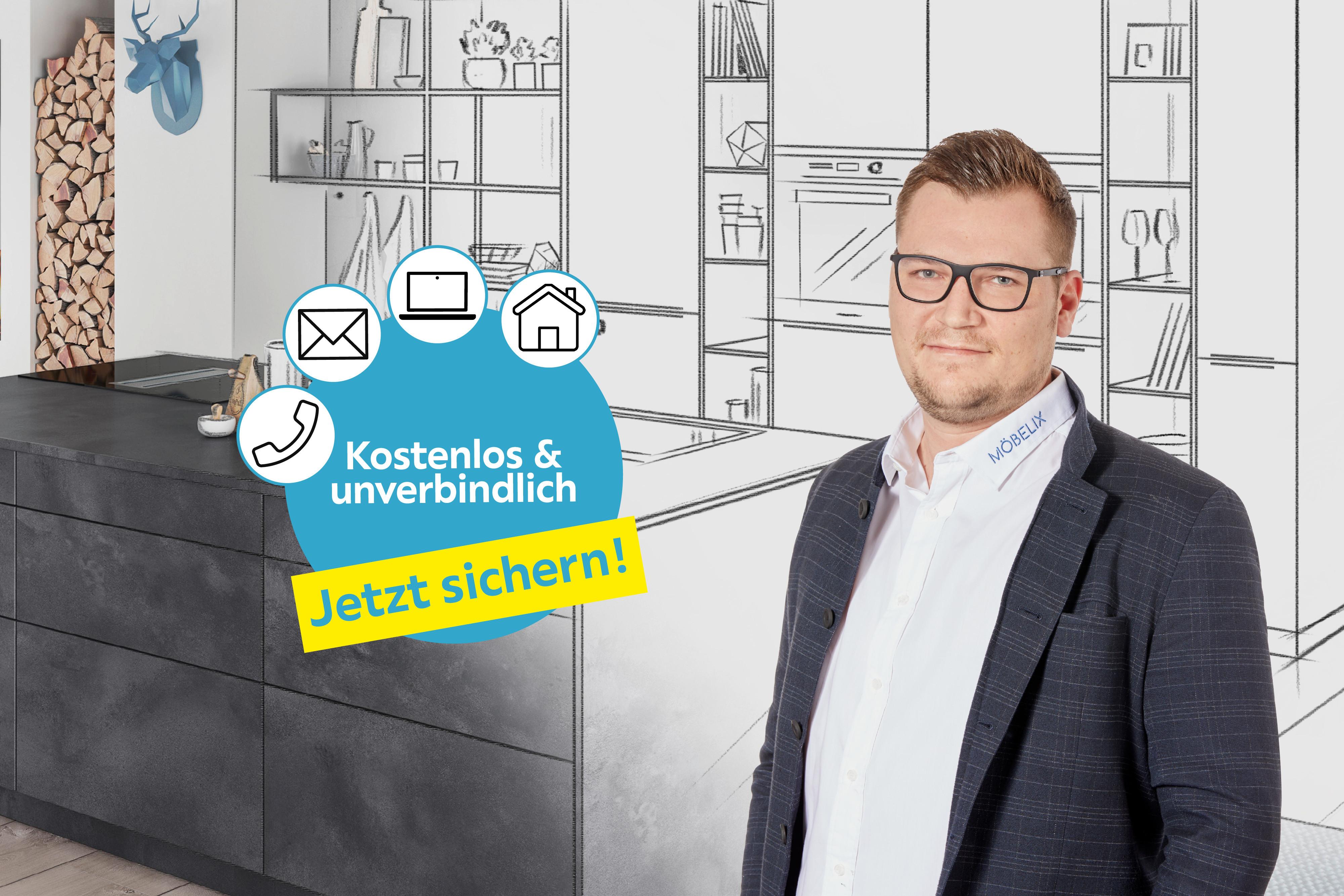 Küchenplanung im Möbelix-Küchenstudio