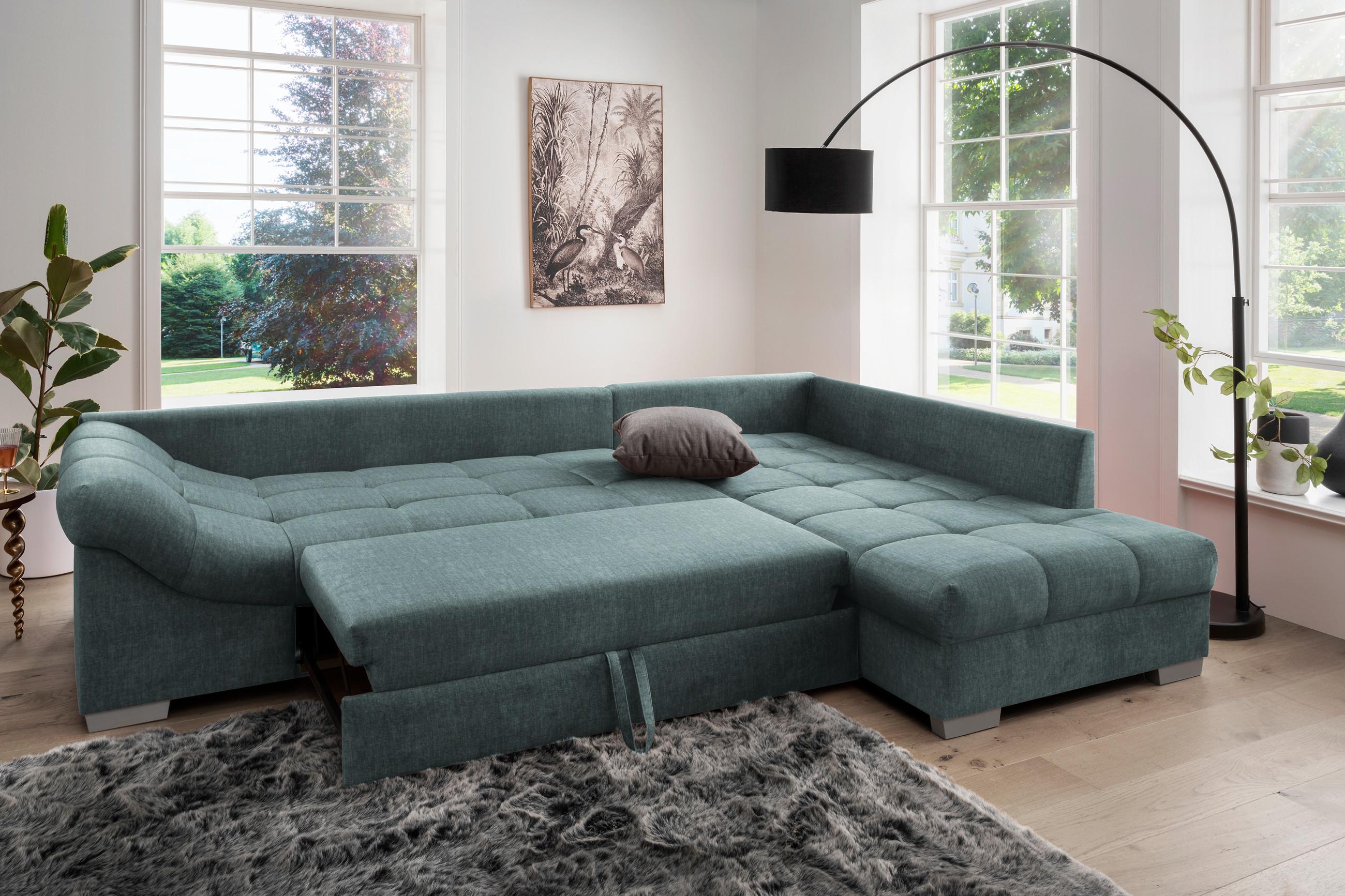 Günstiges Ecksofa mit Schlaffunktion