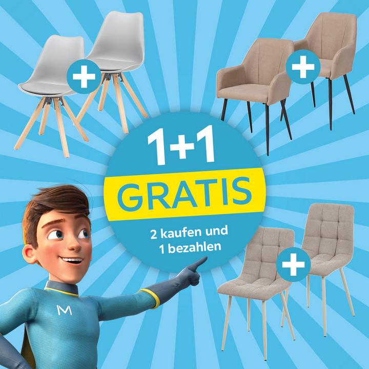 1+1 Gratis 2 kaufen und 1 bezahlen