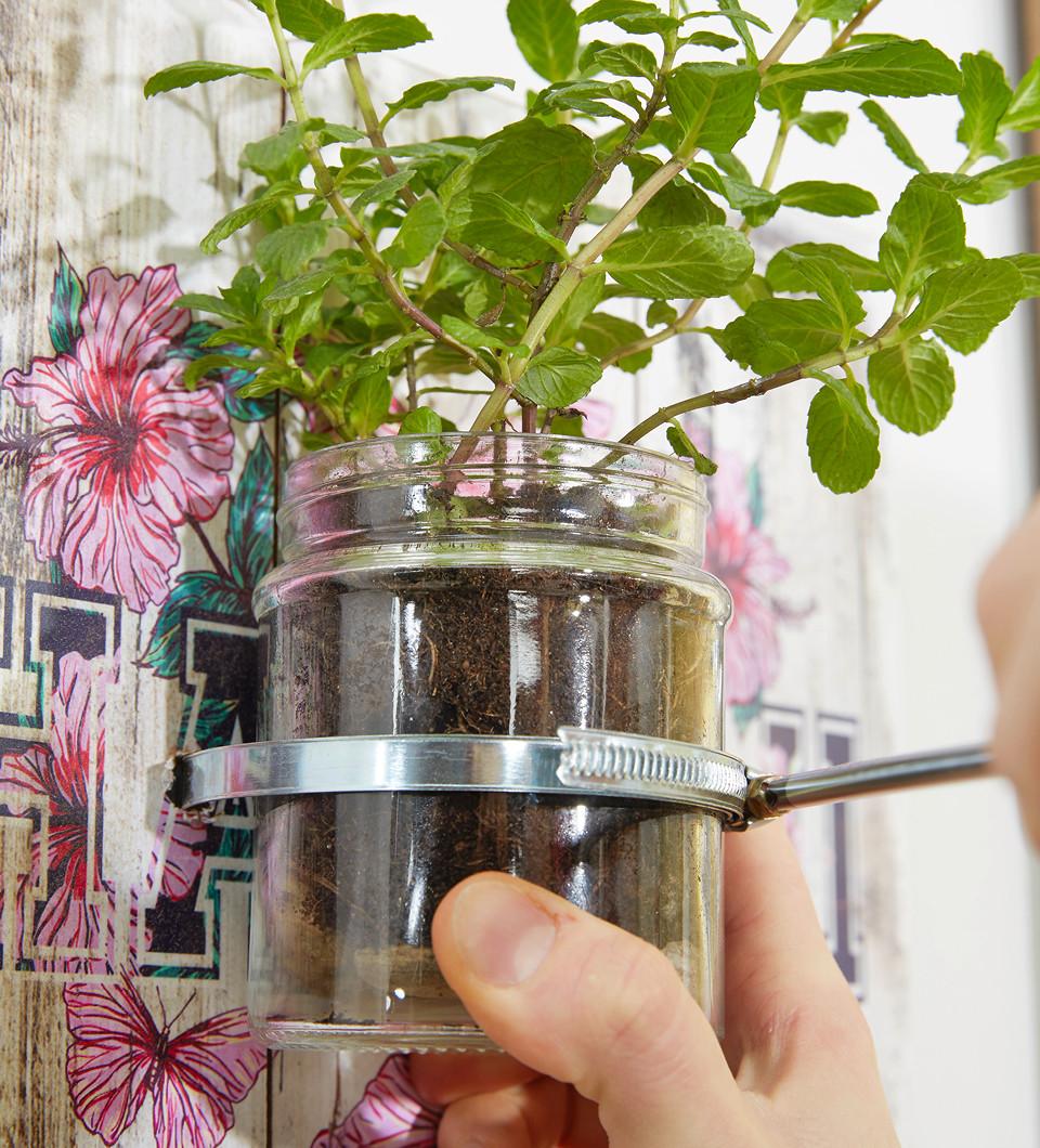 postup pre výrobu bylinkovej záhrady na stenu 7