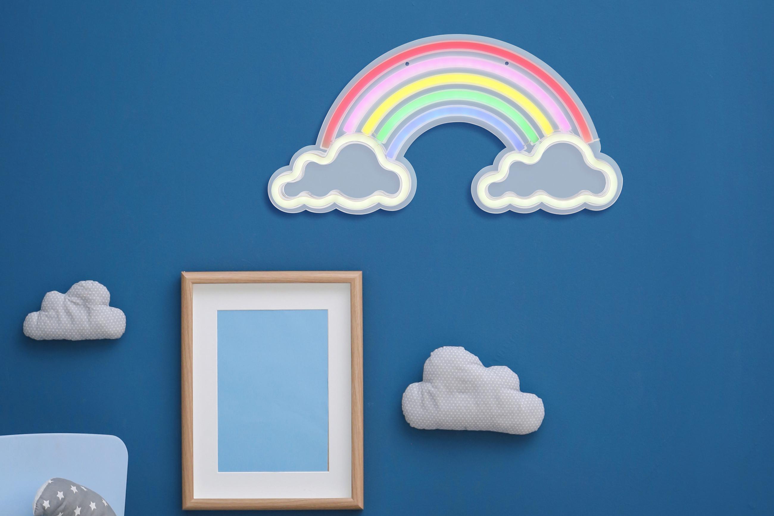 Regenbogen-Kinderwandleuchte mit Wippschalter