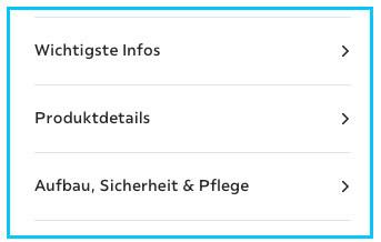 Wichtigste Infos, Produktdetails, Aufbau, Sicherheit & Pflege
