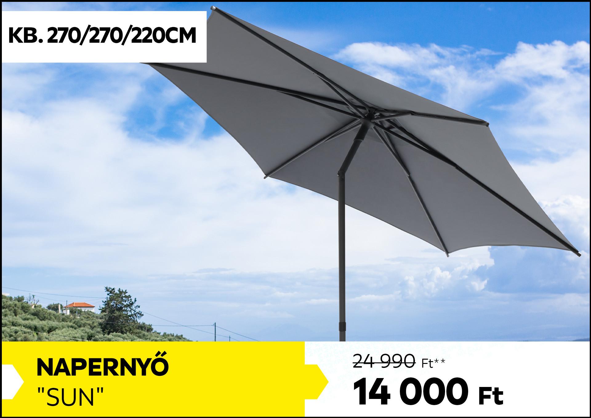 Napernyő Sun 24990Ft helyett 14000Ft