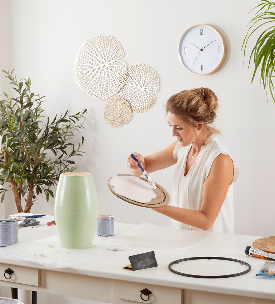 DIY príručný stolík na balkón postup 7