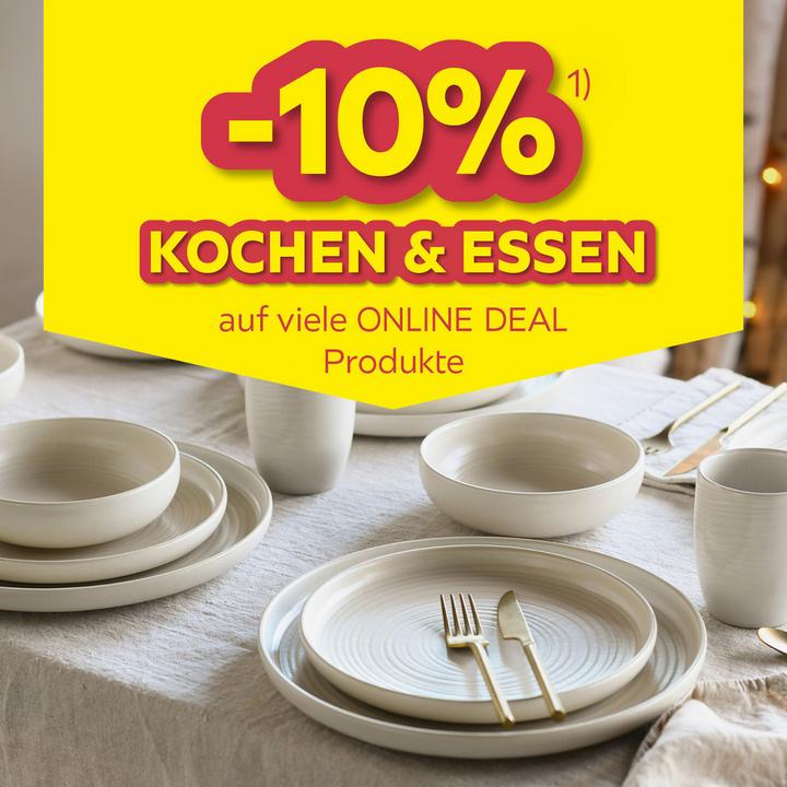 -10% Kochen & Essen auf viele Online DEAL Produkte