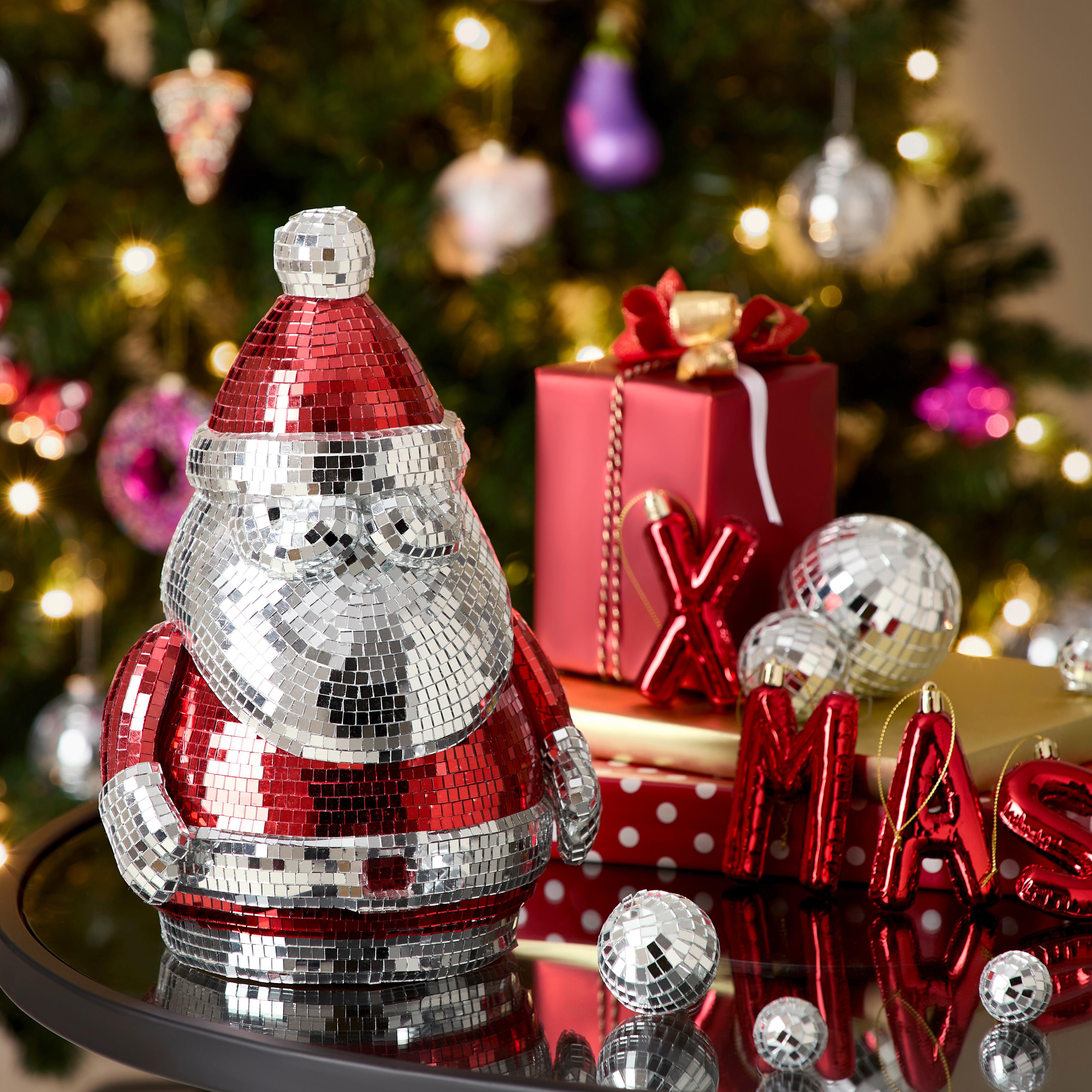Vanočná ozdoba disco Santa Claus