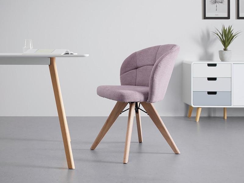 ružová jedálenská stolička