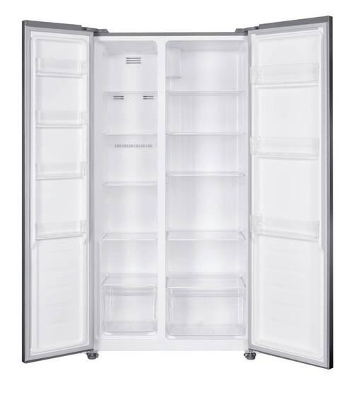 Side-by-side Kühlschrank Sbs-Kk 624 2 Türen Silber - Edelstahlfarben, Basics, Kunststoff (90/177/59cm) - Silva Schneider