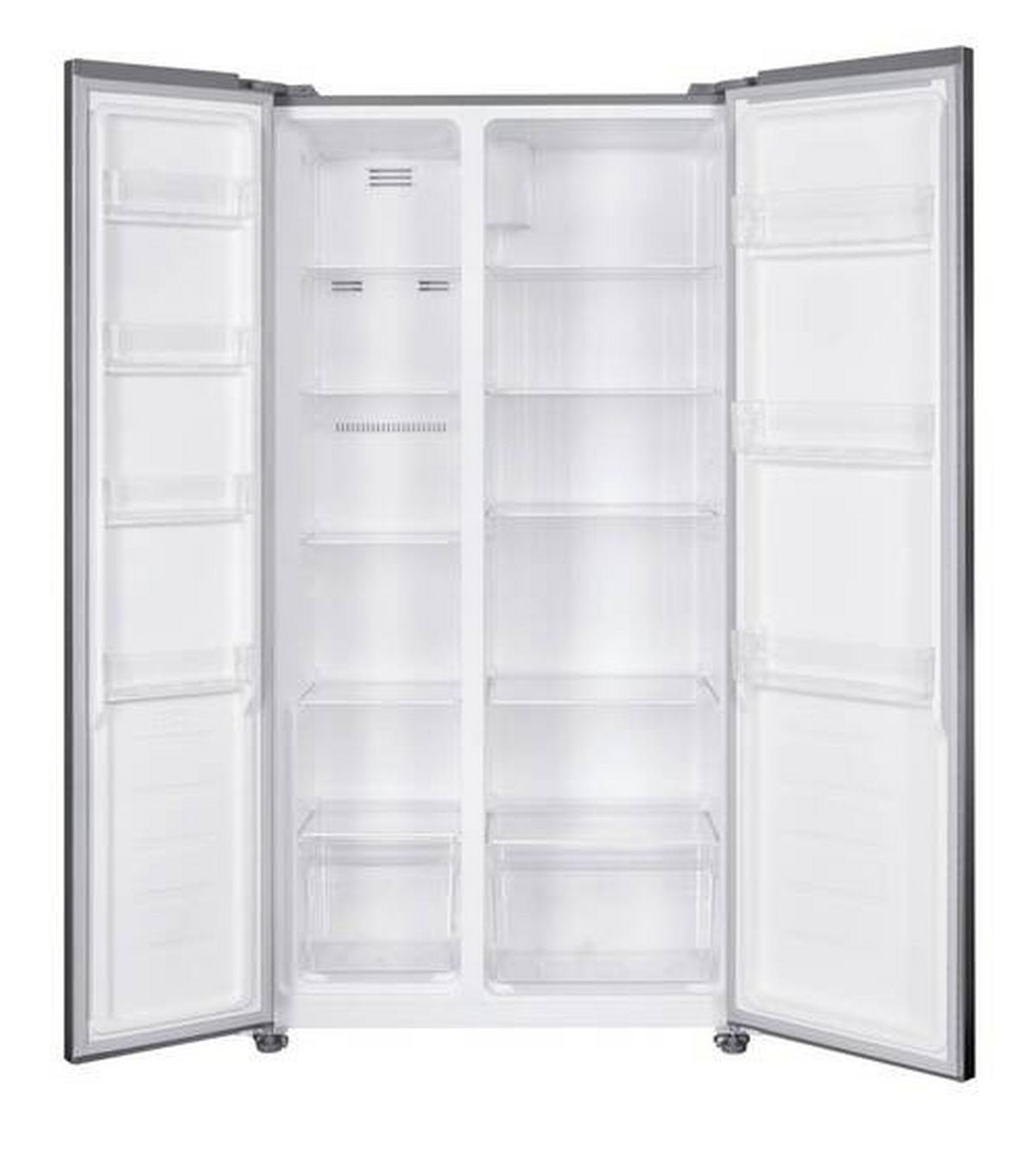 Side-by-side Kühlschrank Sbs-Kk 624 2 Türen Silber - Edelstahlfarben, Basics, Kunststoff (90/177/59cm) - Silva Schneider