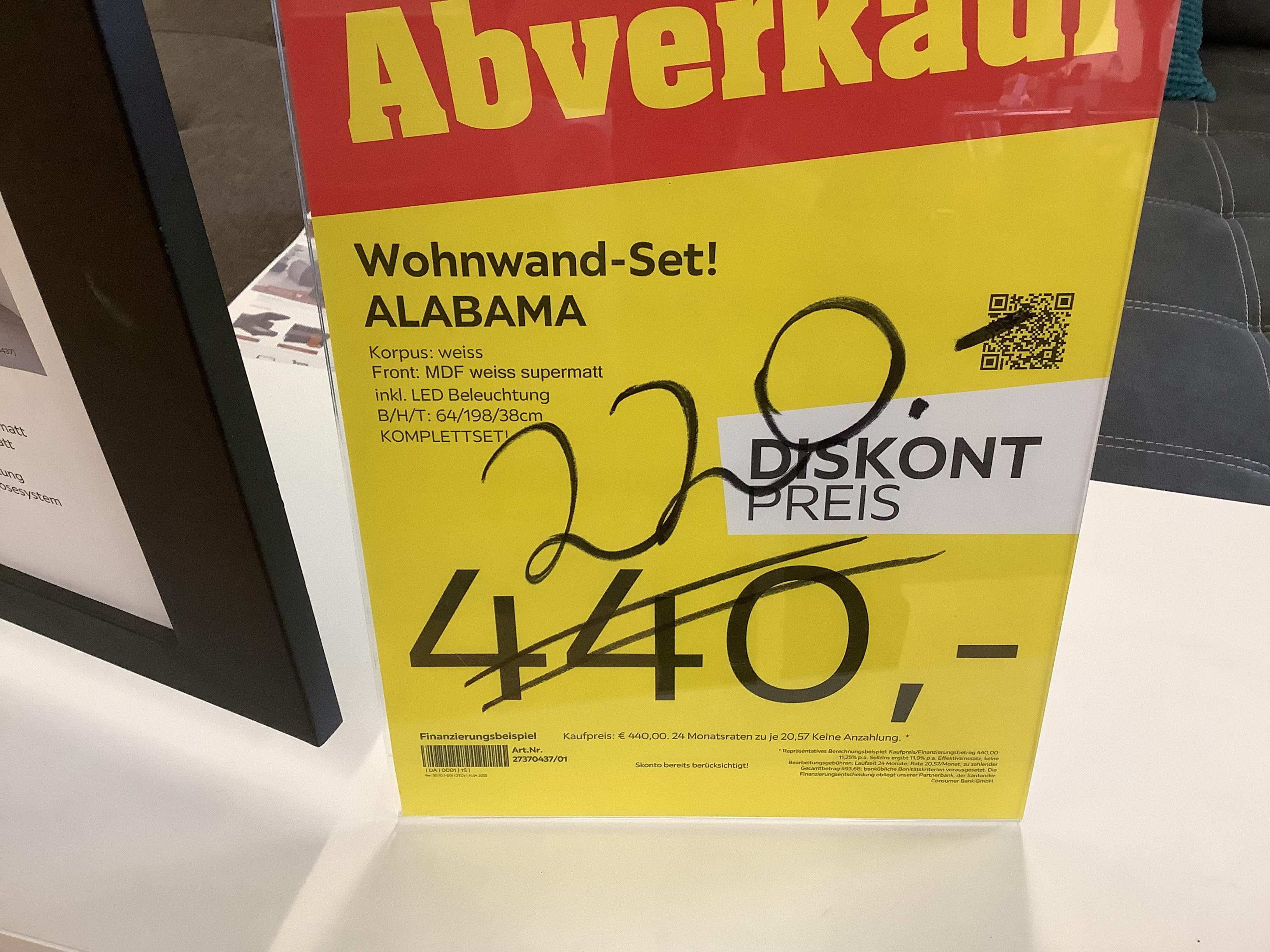 Wohnwand - SET! ALABAMA