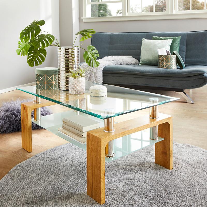 sklenené stolíky do obývačky