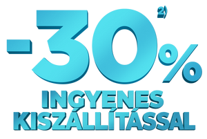 -30% 2) ingyenes kiszállítással