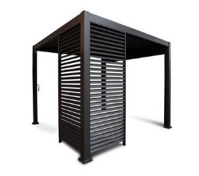 Pavillon Seitenteil Pergola Deluxe anthrazit