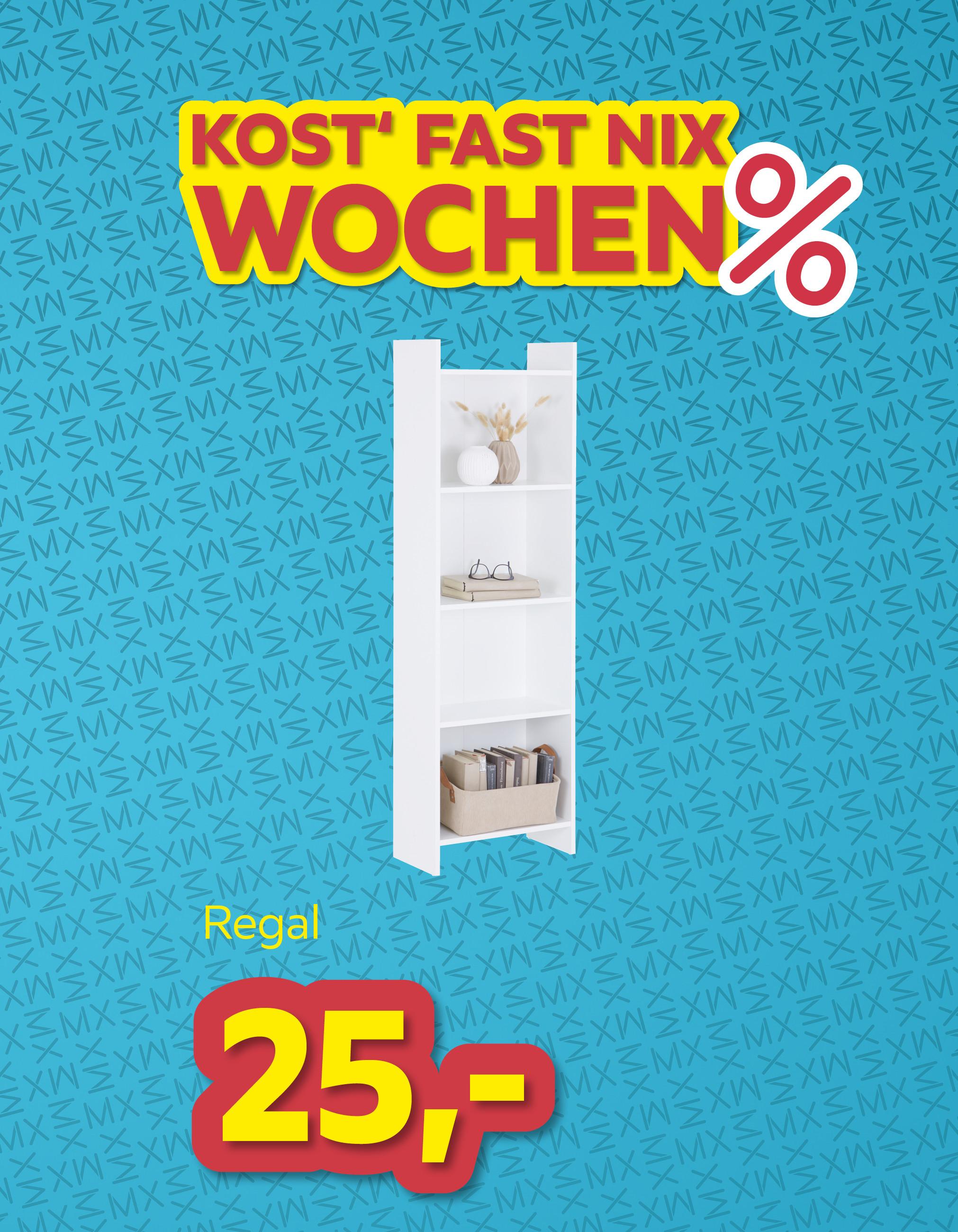 Kost fast nix Wochen Regal um € 25,-