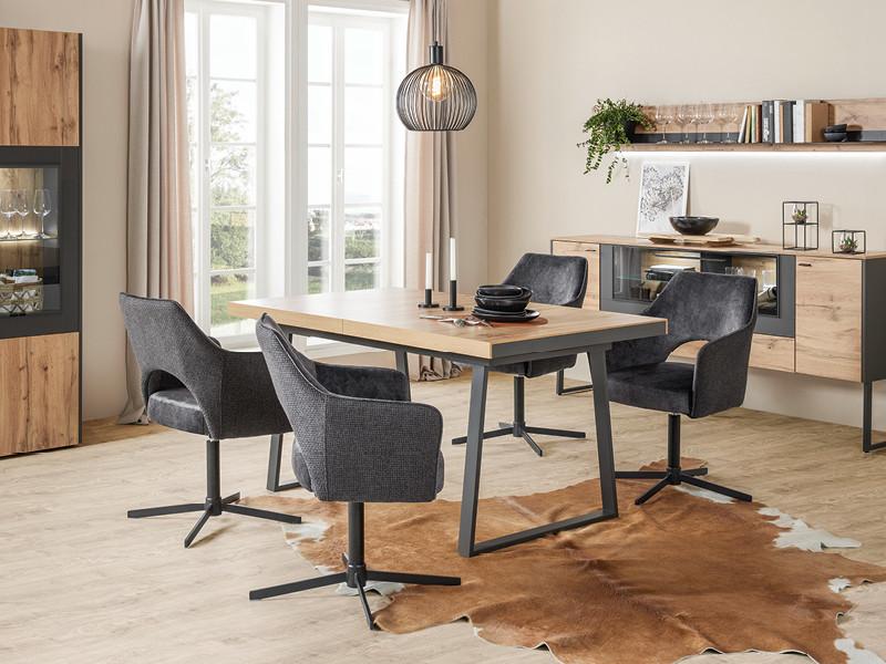 rozkládací jídelní stůl dub