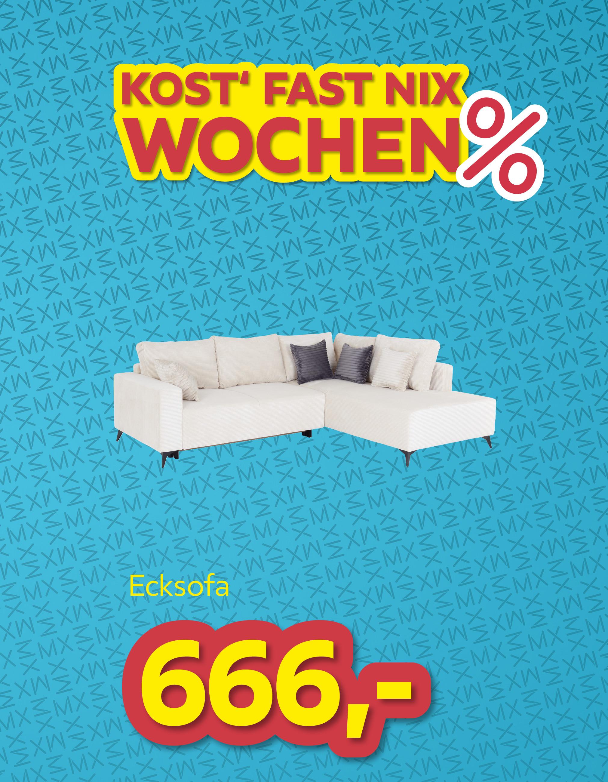 Kost fast nix Wochen Ecksofa um € 666,-