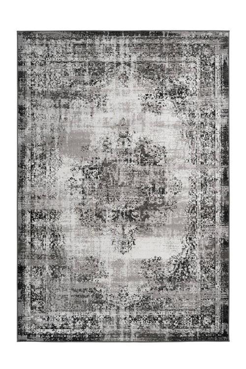 Orientalischer Webteppich Anthrazit 80x150 cm - Anthrazit, Design, Textil (80/150cm) - Kayoom