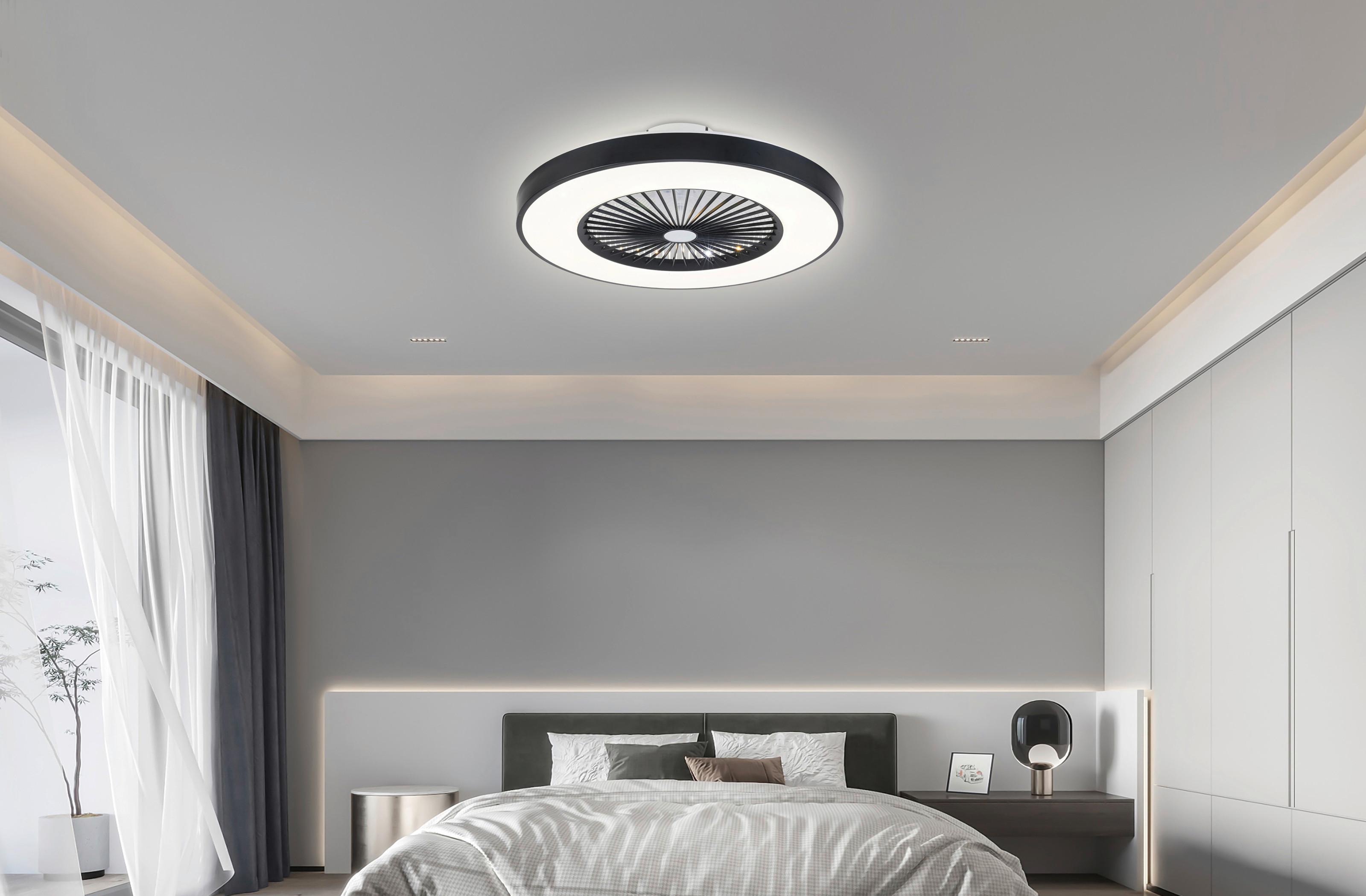 stropný ventilátor s LED osvetlením