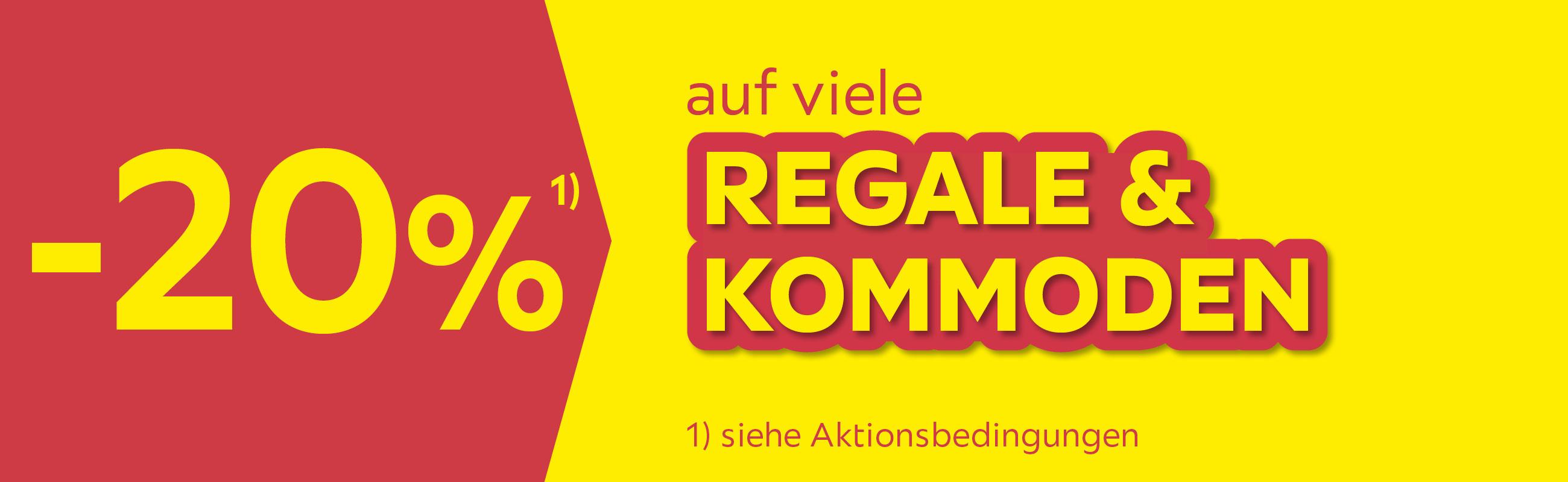 -20% auf viele Regale & Kommoden