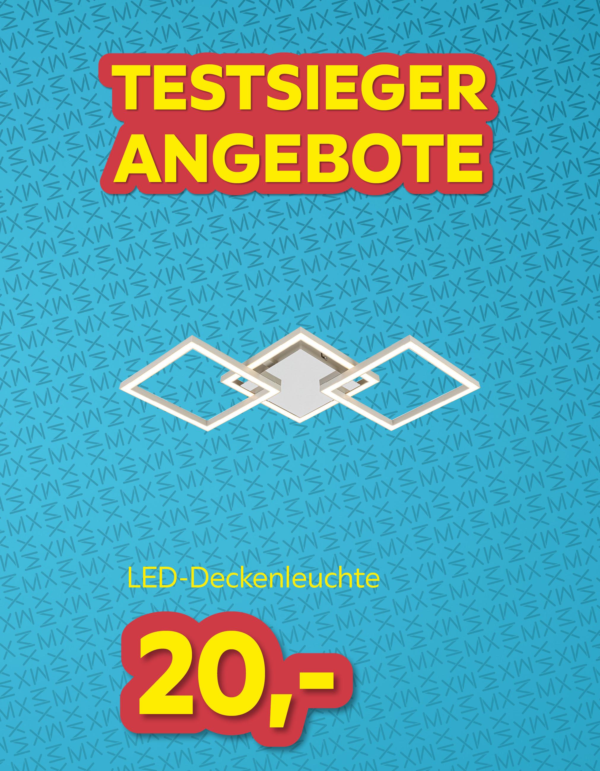 Testsieger Angebote LED Deckenleuchte um € 20,-