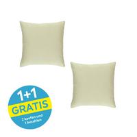 Zierkissen Lianna - Hellgrün, MODERN, Textil (40/40cm) - Luca Bessoni