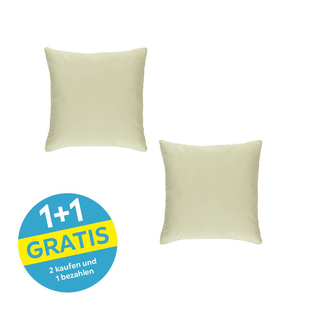 Zierkissen Lianna - Hellgrün, MODERN, Textil (40/40cm) - Luca Bessoni
