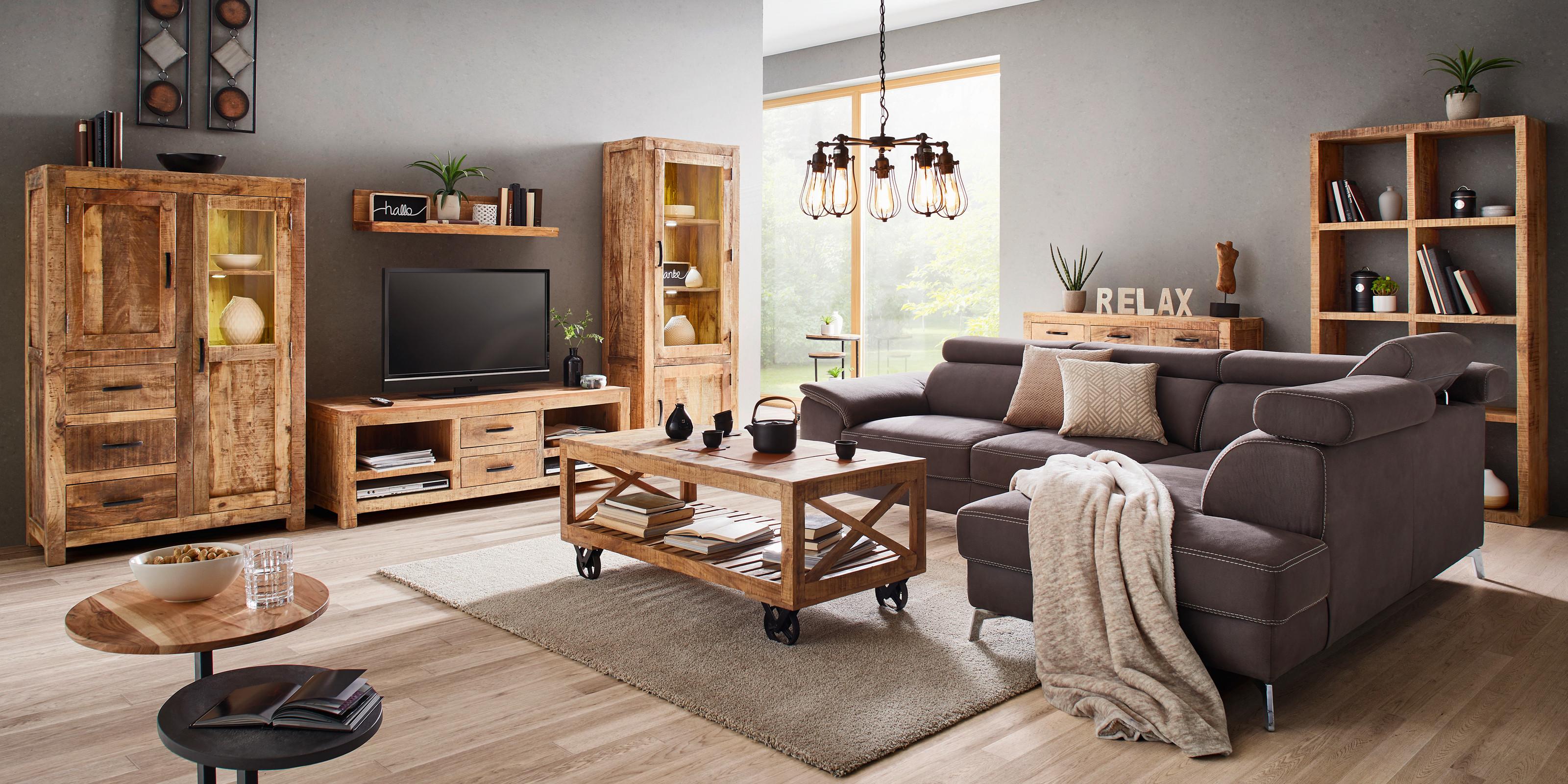 nábytok do obývačky z masívu, udržateľná domácnosť