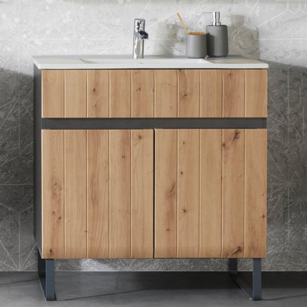 Kúpeľnové skrinky so vstavaným umývadlom