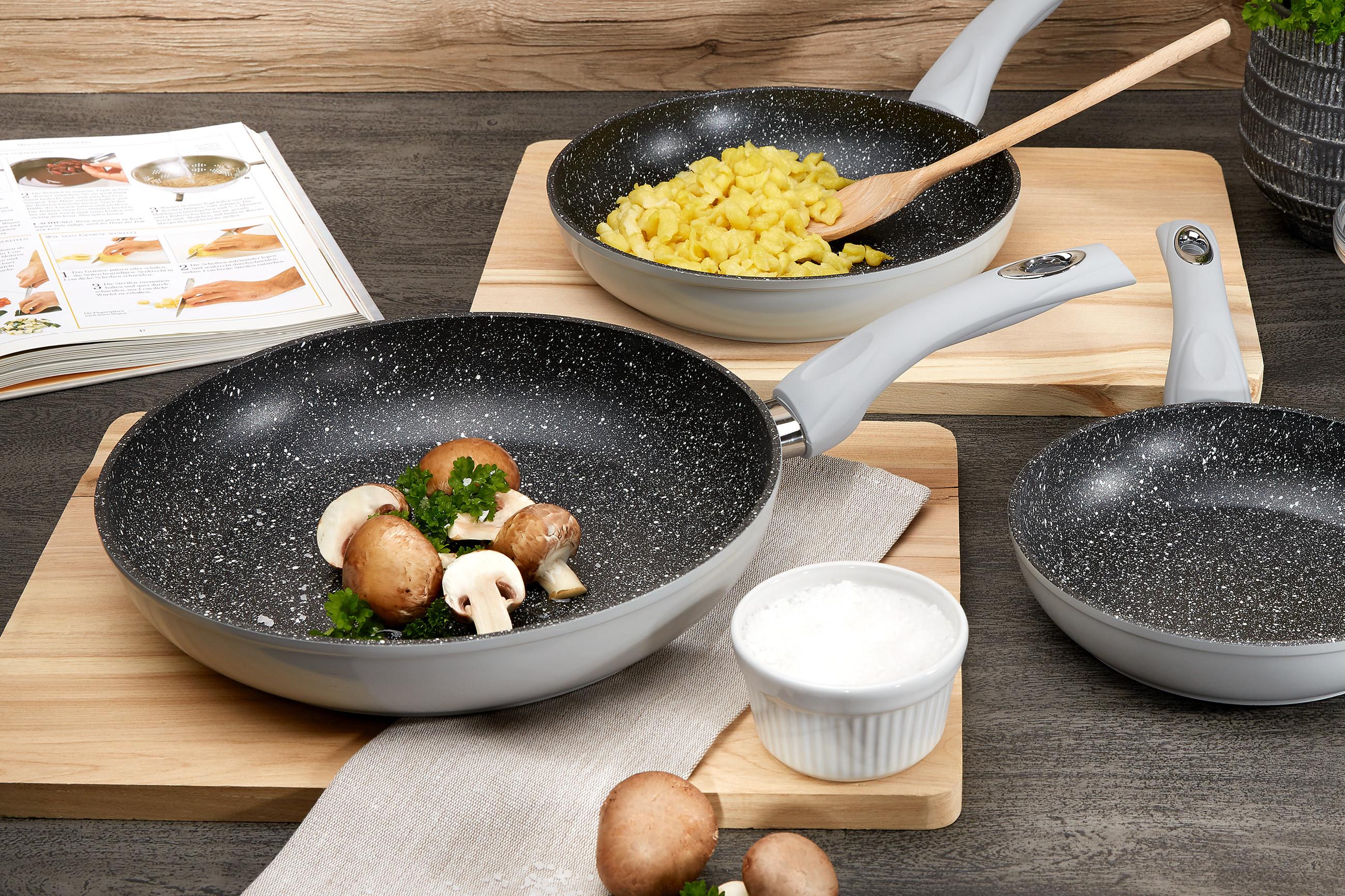 Pfanne aus Aluminium mit Marmorbeschichtung
