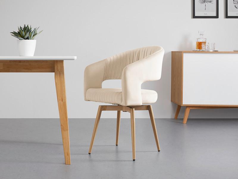 béžové jedálenské kreslo