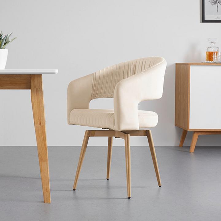 béžové jedálenské kreslo