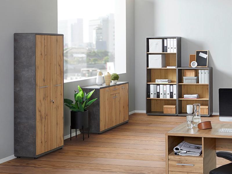 skrinky a regály do pracovne
