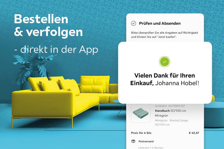 Bestellen & verfolgen - direkt in der App