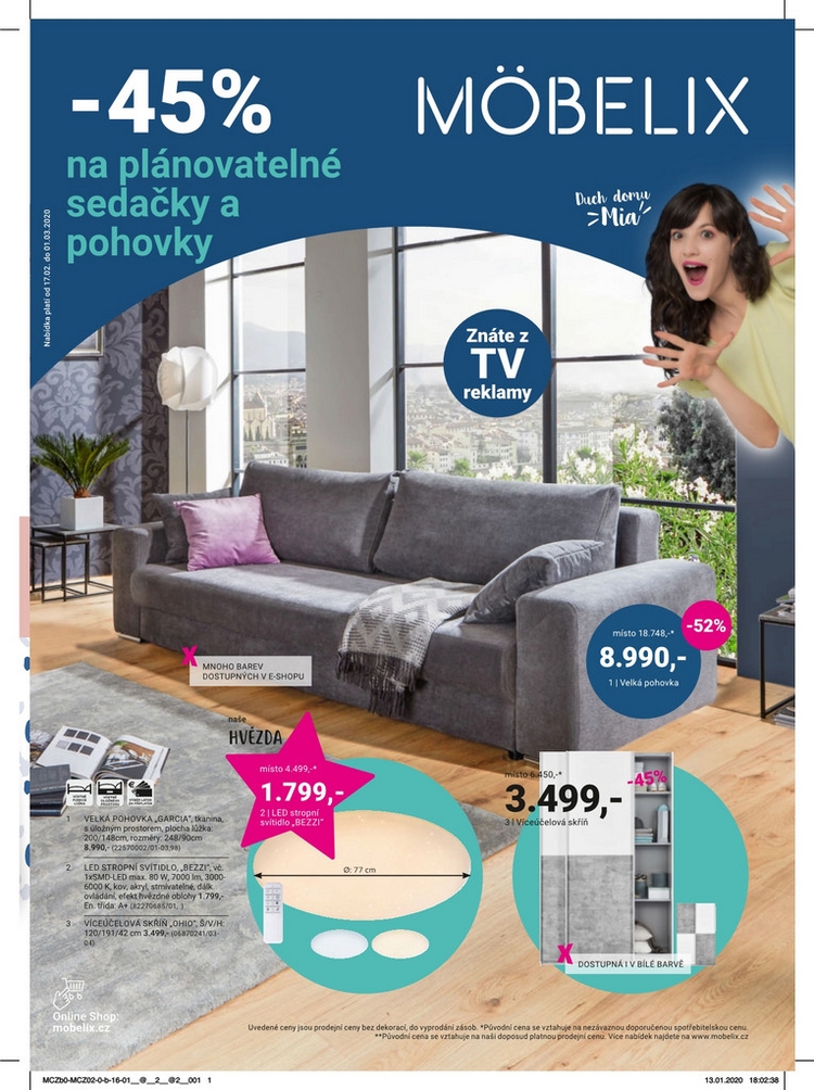 -45% na plánovateľné sedačky a pohovky