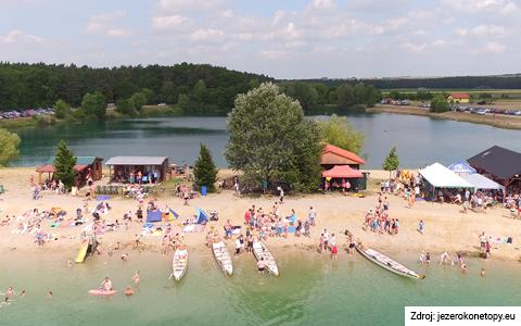 koupání v ČR - jezero Konětopy