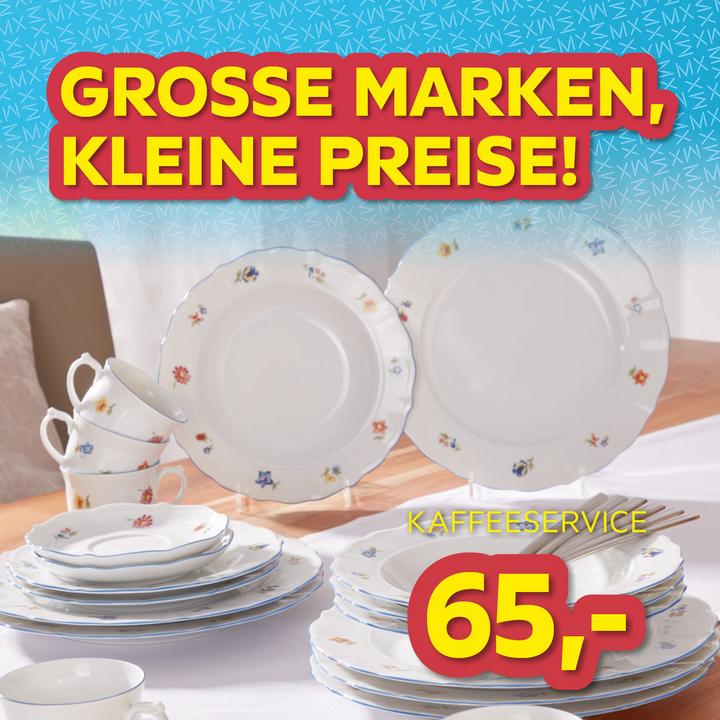 Große Marken, kleine Preise! Kaffeeservice 65€
