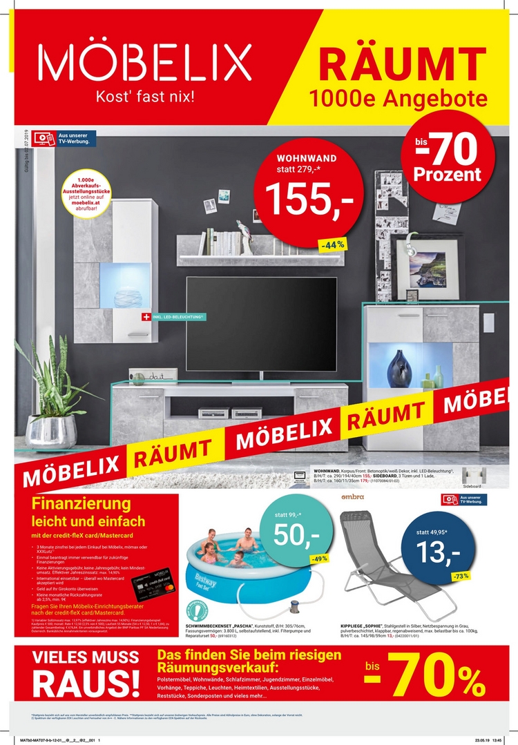 Möbelix räumt! 1.000e Angebote
